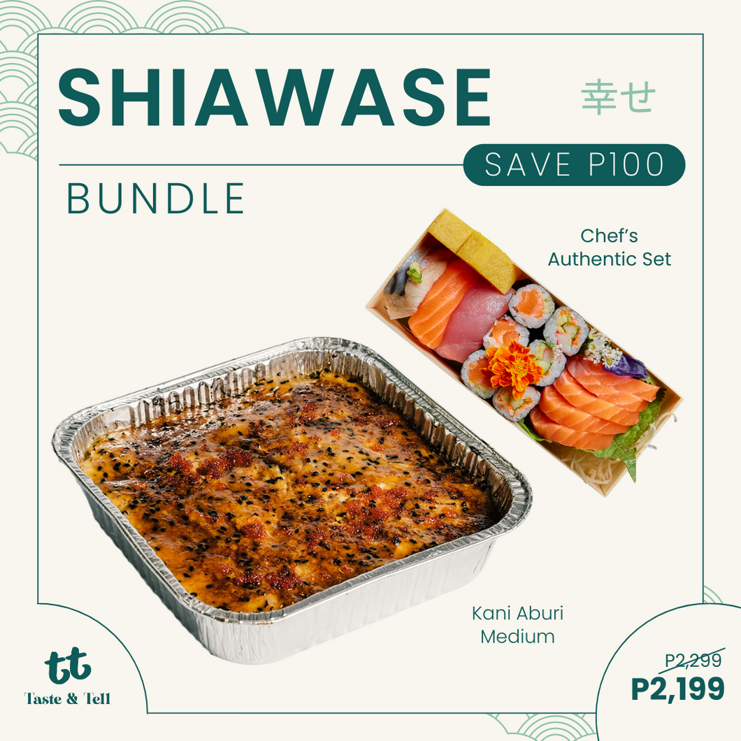 Shiawase Bundle (Kani Aburi X Sushi Set Bundle)